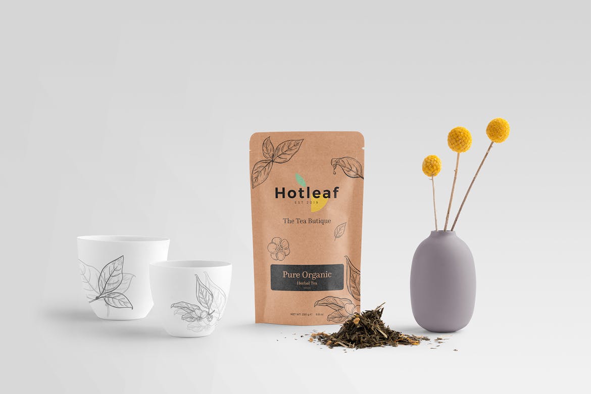 Download Hotleaf Teahouse Branding Mockup Kit Premium Free Psd Mockup Store