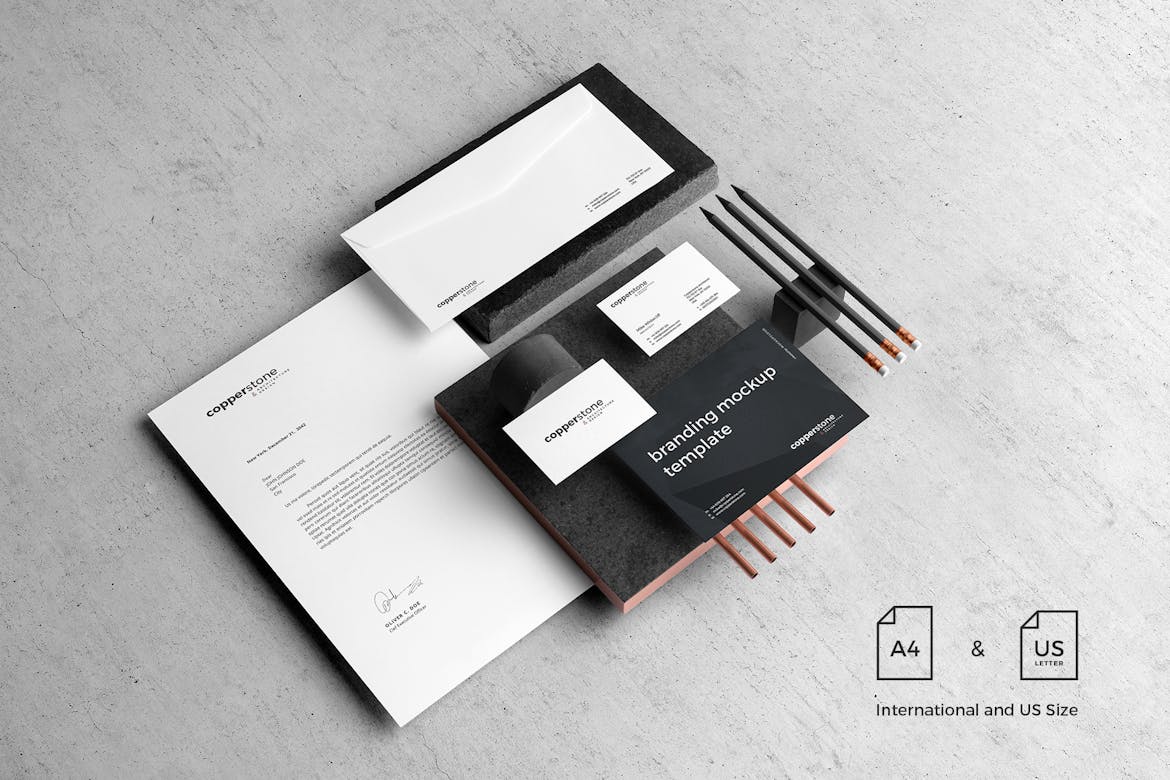 Copperstone Branding Mockup Vol 2 Premium Free Psd Mockup Store