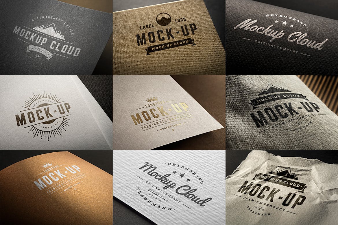 Logo Mockup Set Premium Free Psd Mockup Store