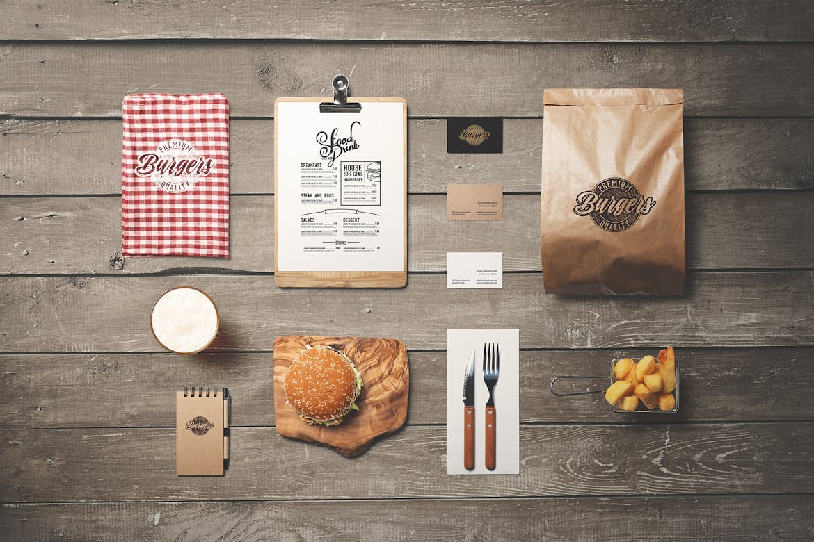 Download Burger Store Mockup Creator Premium Free Psd Mockup Store