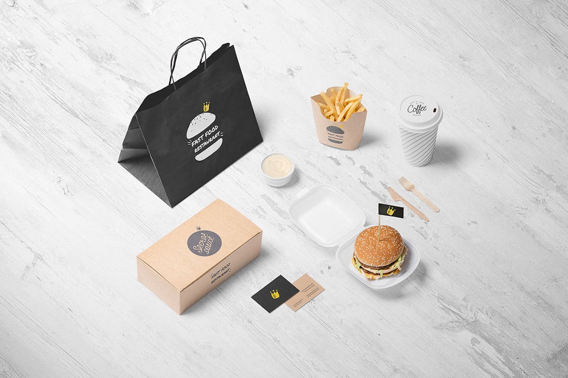 Download Burger Store Free Branding Mockup Premium Free Psd Mockup Store