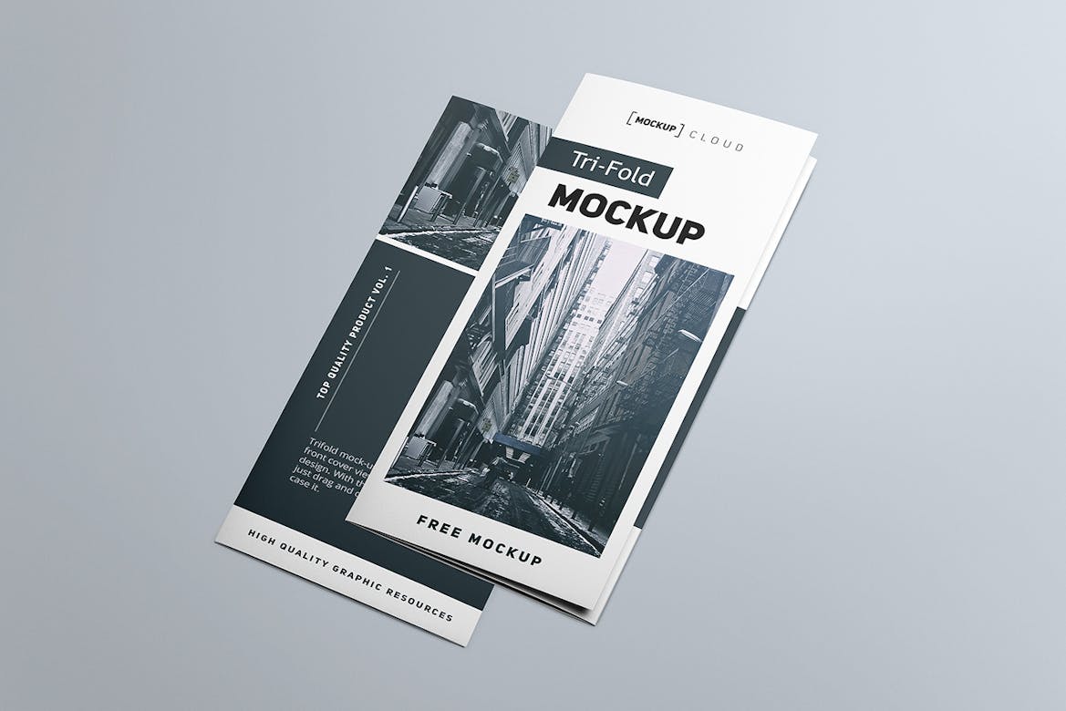 Tri Fold Brochure Mockup Premium Free Psd Mockup Store