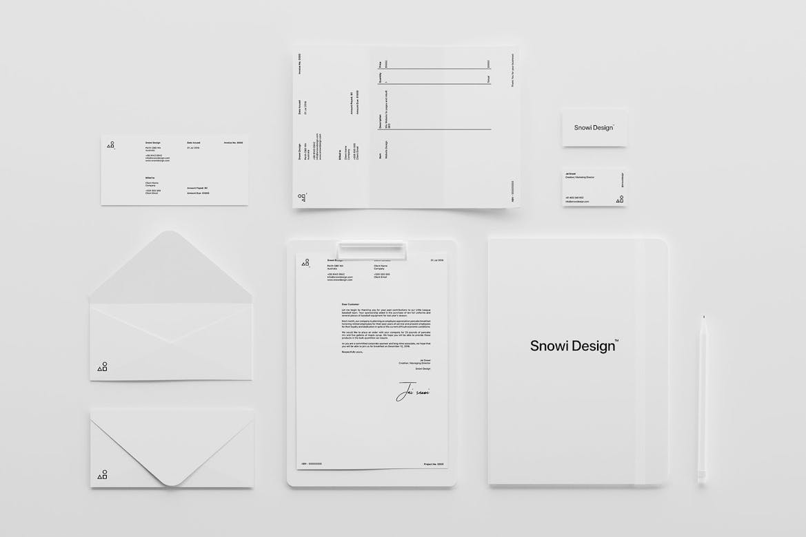 Download Minimal White Brand Mockup Pack Premium Free Psd Mockup Store