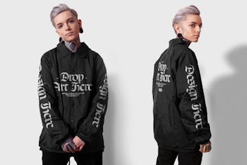 Download Coach Jacket Mockup Modelled Premium Free Psd Mockup Store