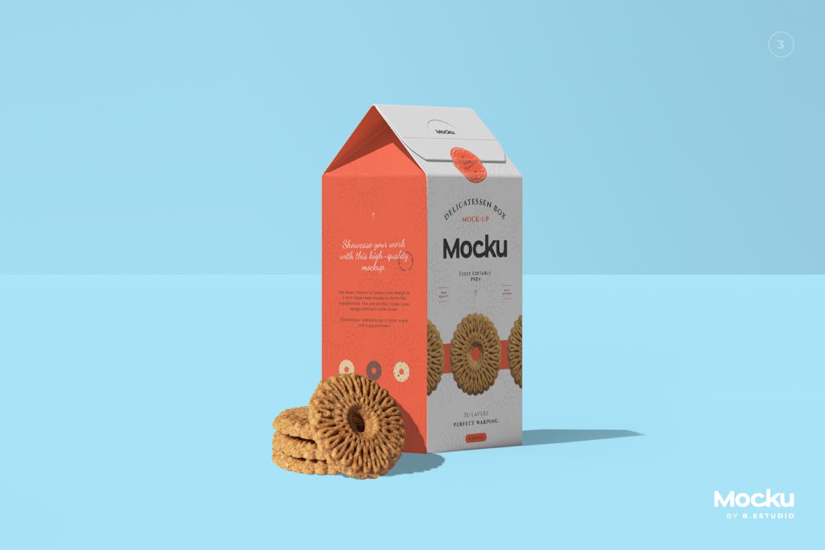 Cookies Box Mockup Cookies Box Mockup
