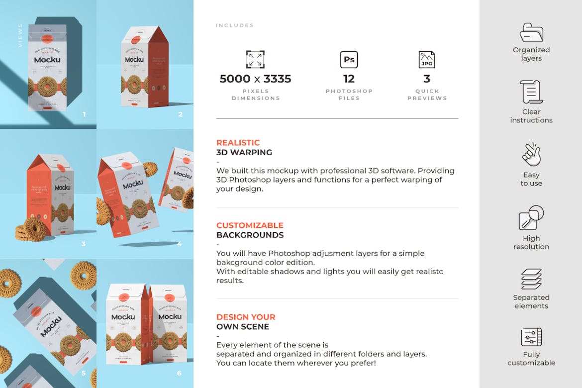 Cookies Box Mockup Cookies Box Mockup