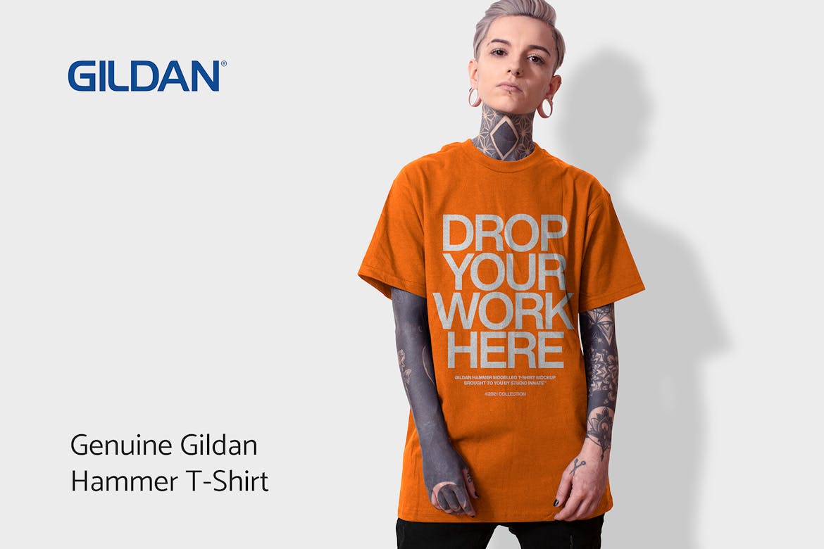 Download Gildan Hammer T Shirt Mockup Premium Free Psd Mockup Store