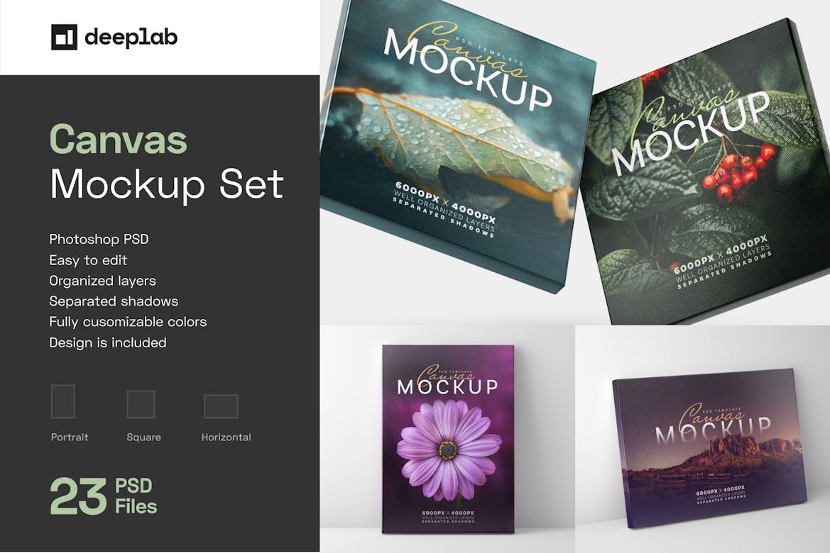 Download Canvas Mockup Set Premium Free Psd Mockup Store