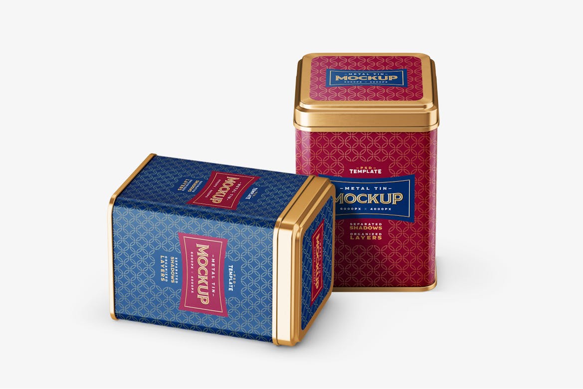 Download Square Tin Can Mockup Set Premium Free Psd Mockup Store