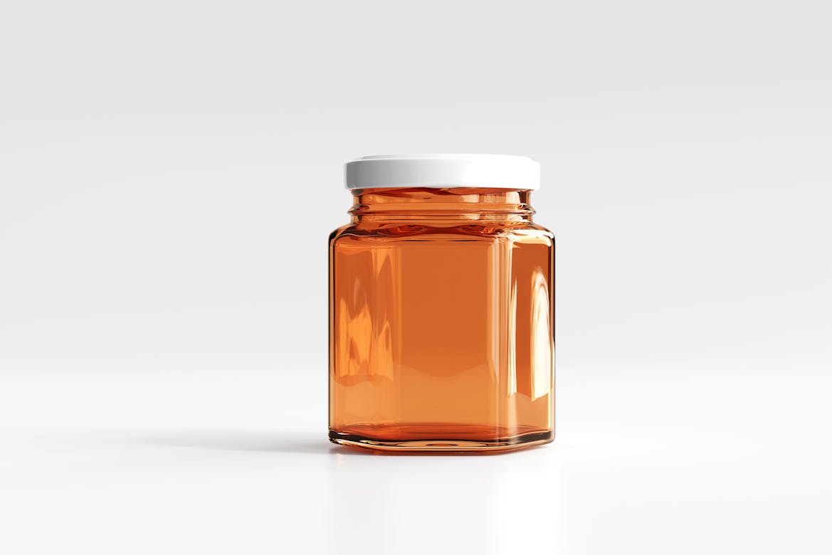 Amber Glass Jar Mockup Premium & Free PSD Mockup Store