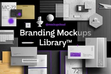 Branding Mockups Library by Mockup Cloud