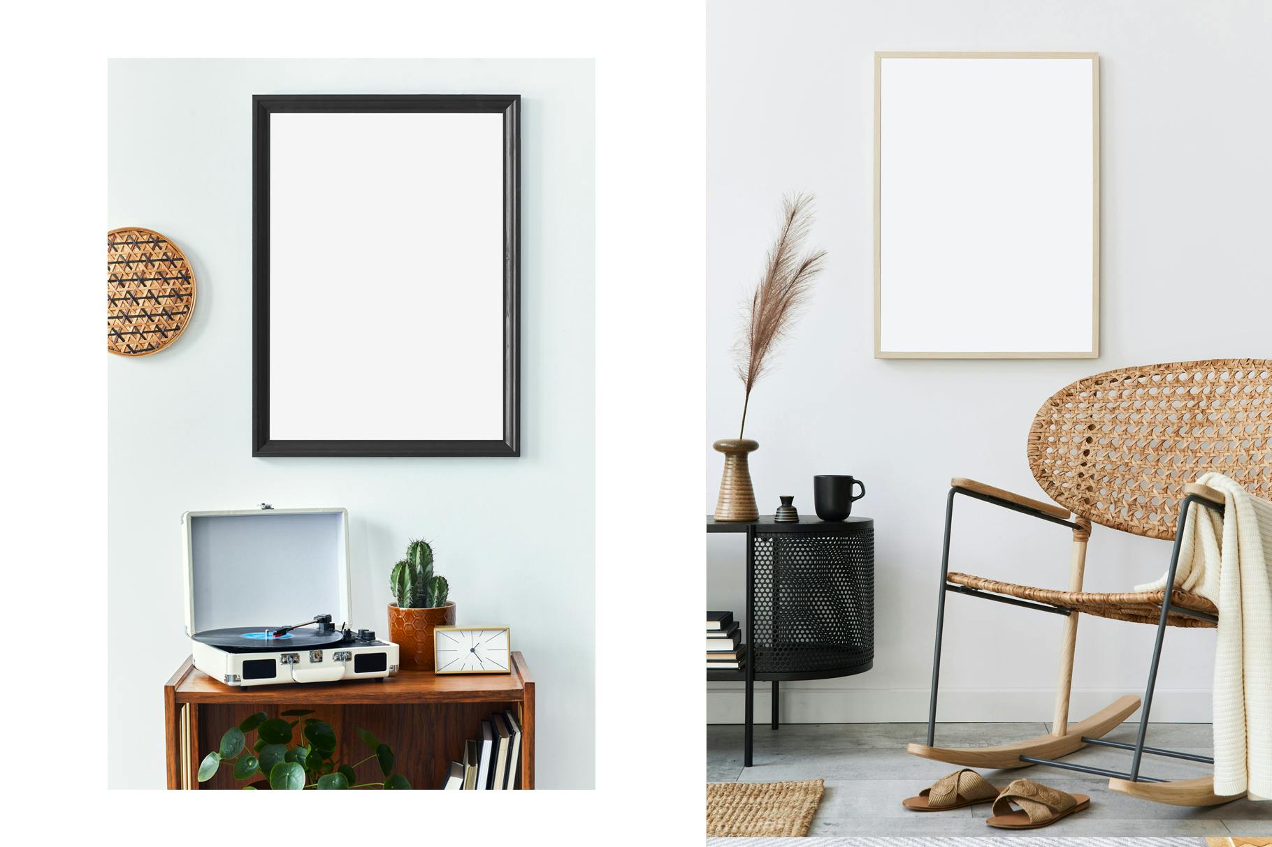 Scandinavian Artwork Frame Mockup Kit | Premium & Free PSD Mockup Store