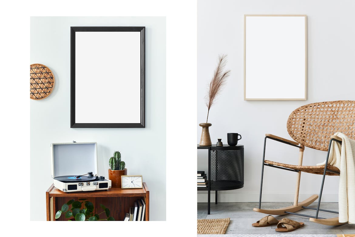 Picture Frames Mockup, Scandinavian Living | Premium PSD Mockup   Rawpixel