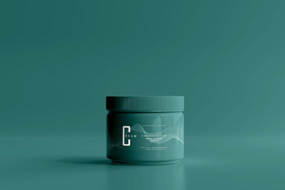 Plastic Cosmetic Jar Mockups