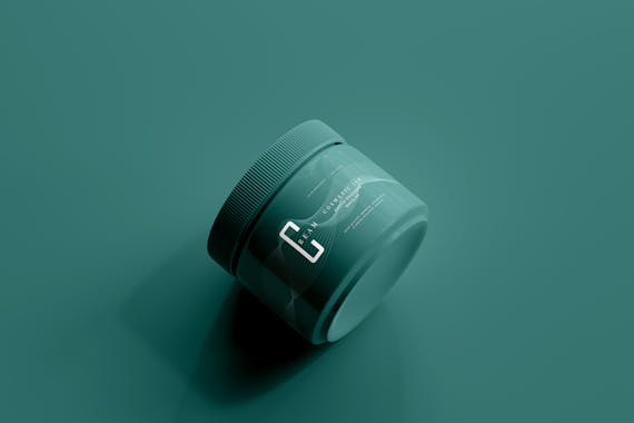 Plastic Cosmetic Jar Mockups