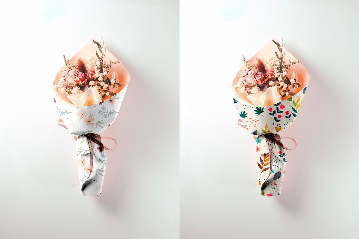 Bouquet Paper Mockup Premium & Free PSD Mockup Store