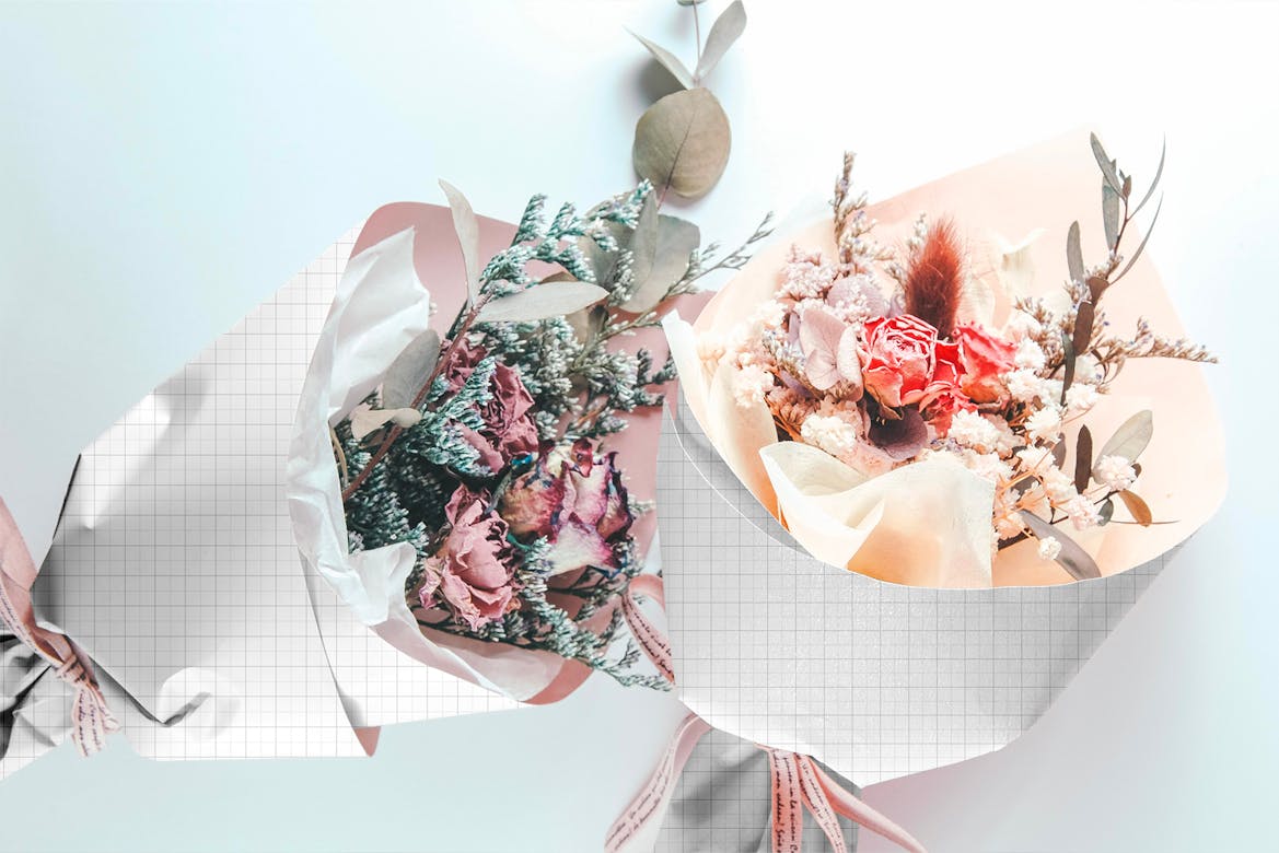 Bouquet Paper Mockup Premium & Free PSD Mockup Store