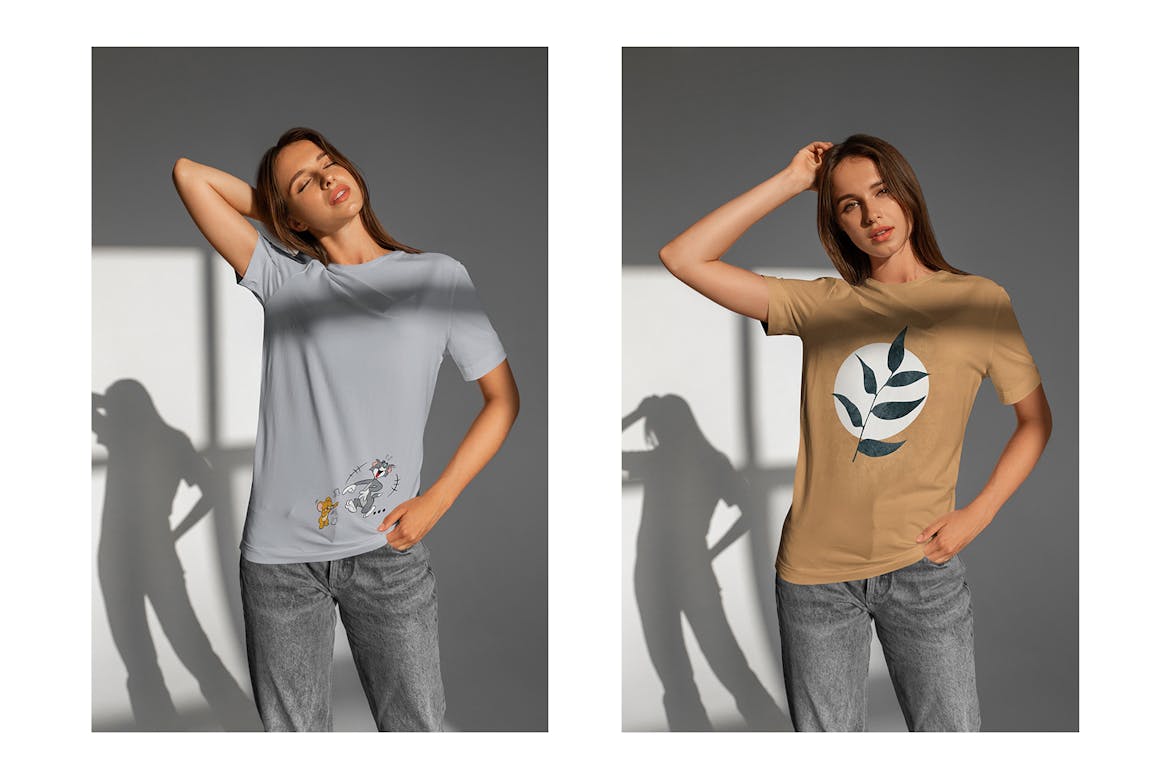 T-Shirt Mock-Up's Sunset Lights