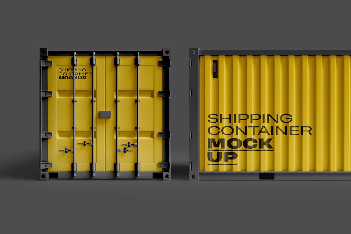 Shipping Container Mockup | Premium & Free PSD Mockup Store