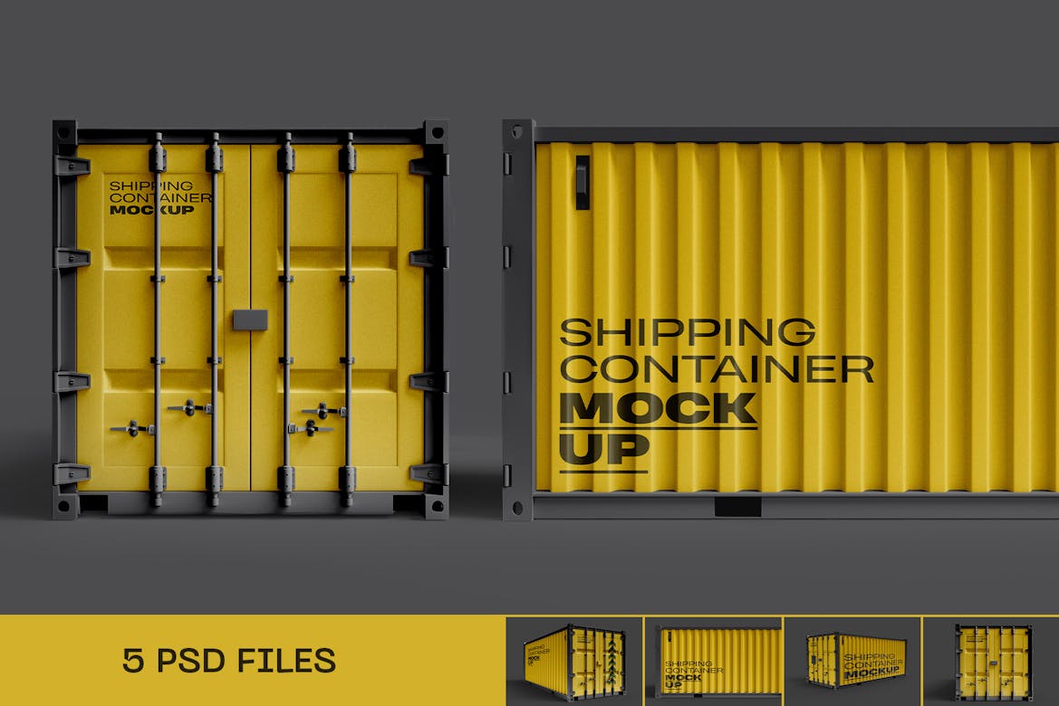 Shipping Container Mockup | Premium & Free PSD Mockup Store