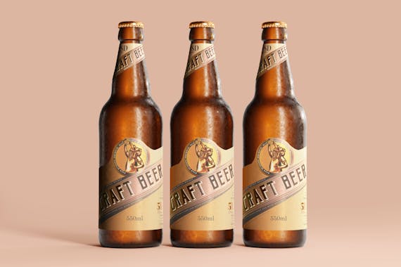 175x Cold Beer Bottle Mock-up Bundle