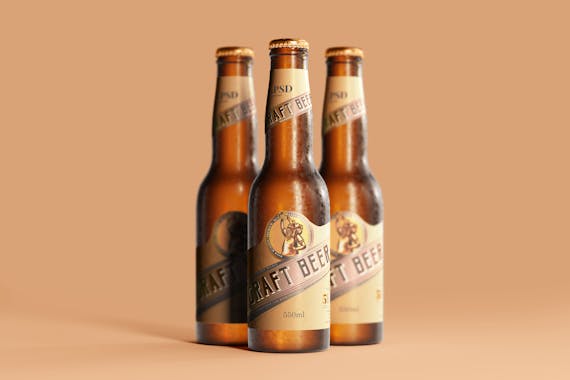 175x Cold Beer Bottle Mock-up Bundle