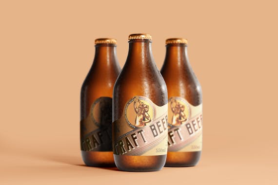 175x Cold Beer Bottle Mock-up Bundle