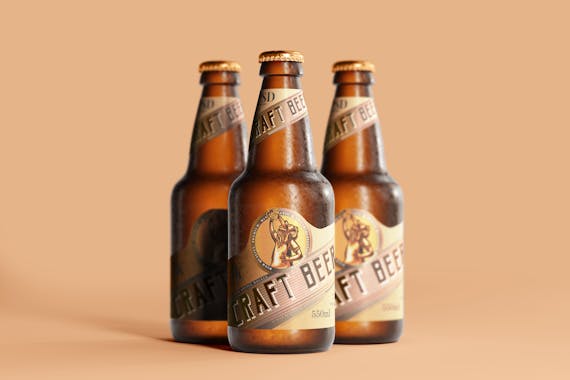 175x Cold Beer Bottle Mock-up Bundle