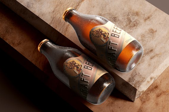 175x Cold Beer Bottle Mock-up Bundle