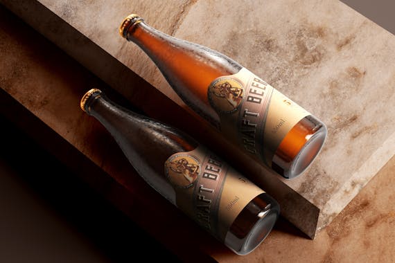 175x Cold Beer Bottle Mock-up Bundle