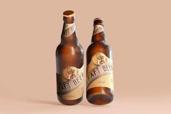 175x Cold Beer Bottle Mock-up Bundle