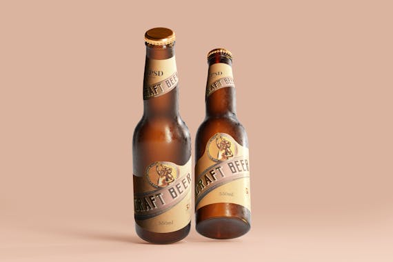 175x Cold Beer Bottle Mock-up Bundle