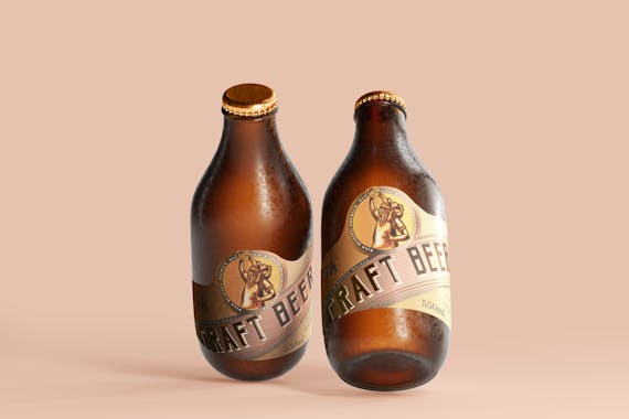 175x Cold Beer Bottle Mock-up Bundle