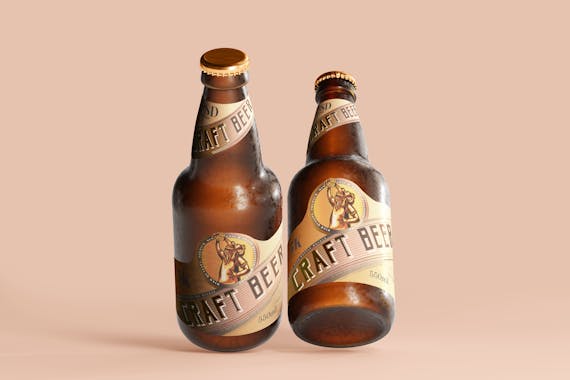 175x Cold Beer Bottle Mock-up Bundle
