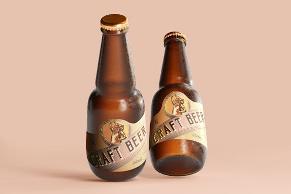 175x Cold Beer Bottle Mock-up Bundle