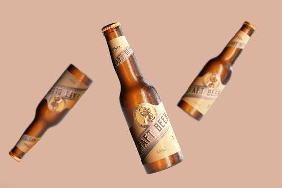 175x Cold Beer Bottle Mock-up Bundle