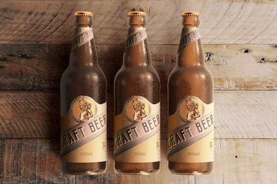 175x Cold Beer Bottle Mock-up Bundle