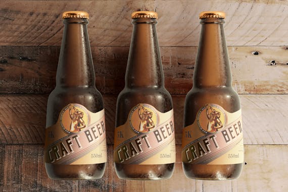 175x Cold Beer Bottle Mock-up Bundle