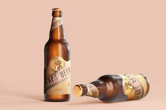 175x Cold Beer Bottle Mock-up Bundle