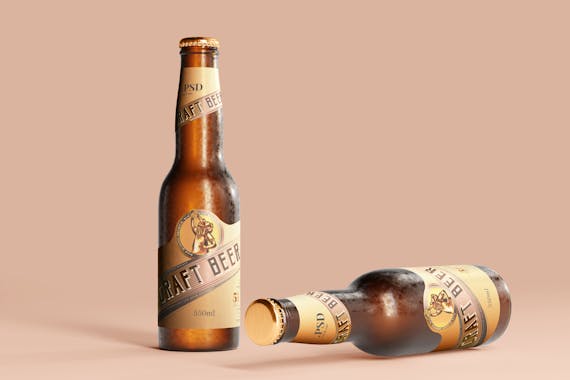 175x Cold Beer Bottle Mock-up Bundle