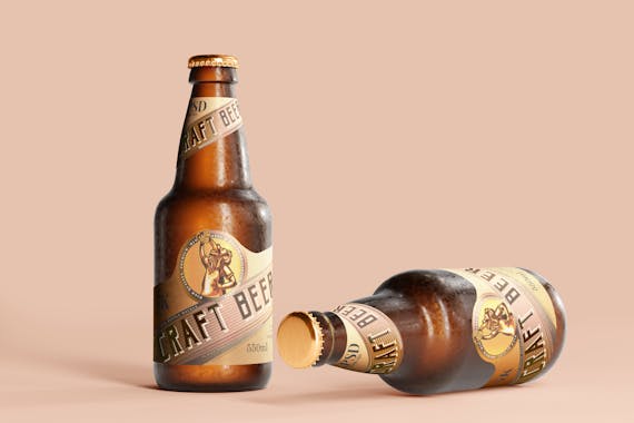 175x Cold Beer Bottle Mock-up Bundle