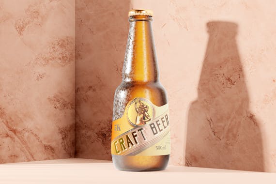175x Cold Beer Bottle Mock-up Bundle