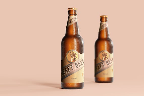 175x Cold Beer Bottle Mock-up Bundle