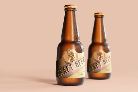 175x Cold Beer Bottle Mock-up Bundle