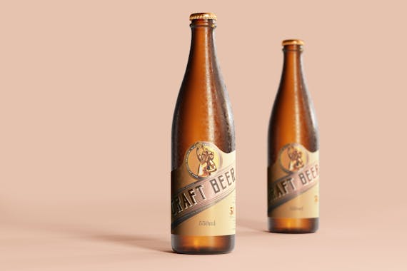 175x Cold Beer Bottle Mock-up Bundle