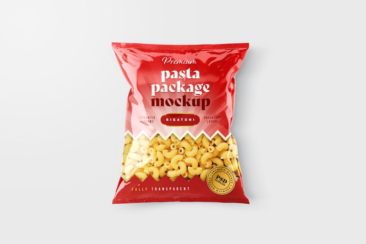 Pasta Bag Packaging Mockup Set | Premium & Free PSD Mockup Store