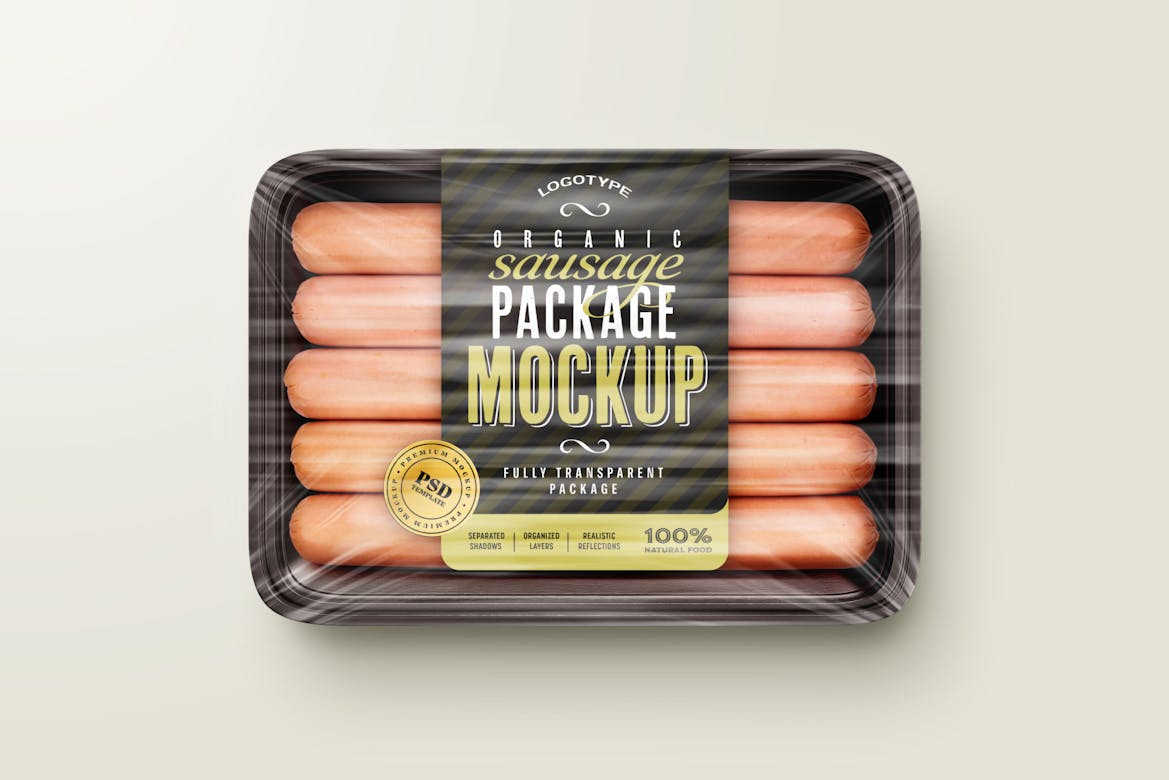 Sausage Package Mockup Set | Premium & Free PSD Mockup Store