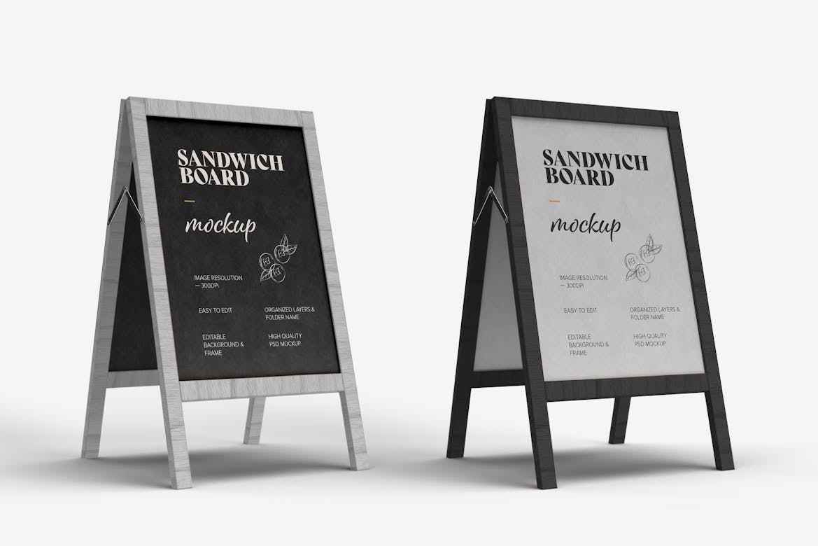 Sandwich Board Mockup Premium & Free PSD Mockup Store