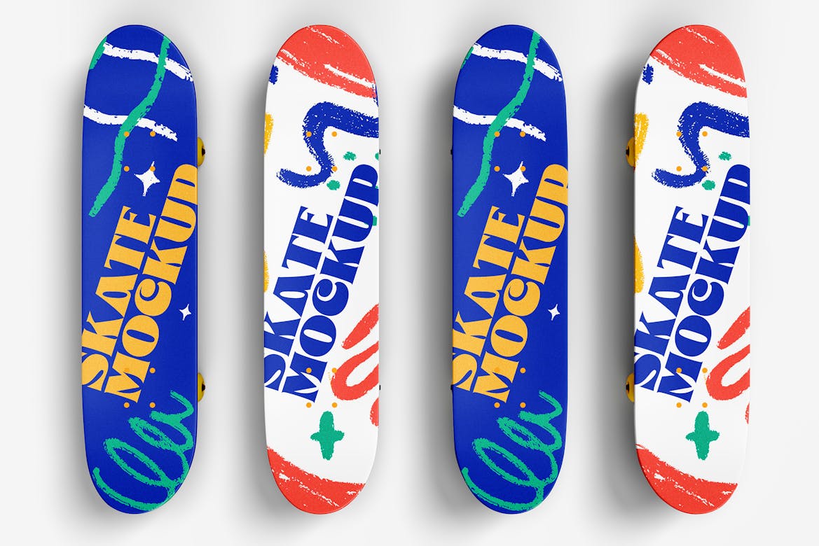 Skateboard Mockup Premium & Free PSD Mockup Store