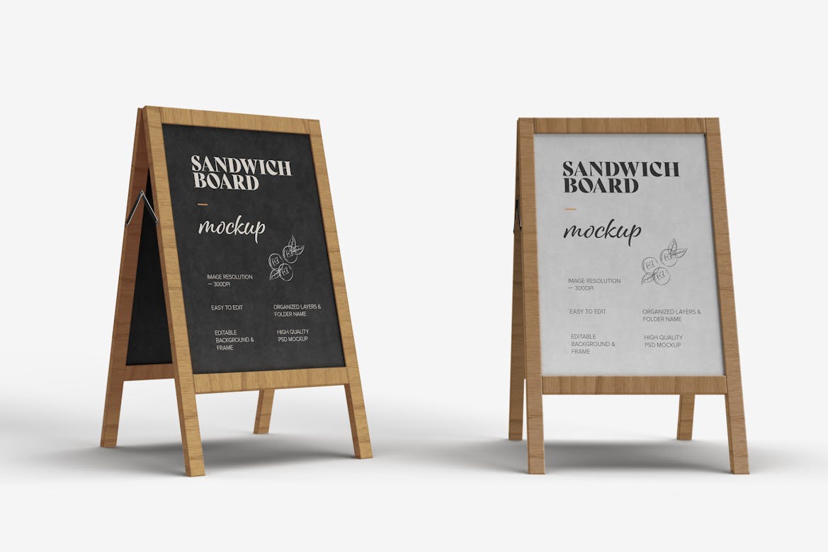 Sandwich Board Mockup Premium & Free PSD Mockup Store